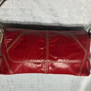 Kenneth Cole Vintage Red Leather Shoulder Bag